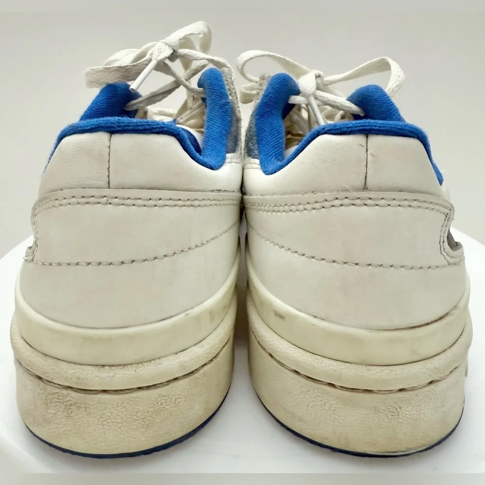 Adidas Kids White and Navy Sneakers -Size 5 - Picture 4 of 10